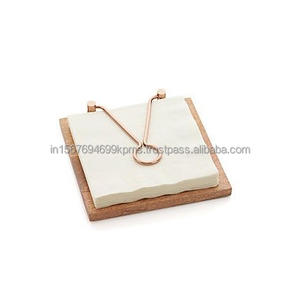 Soporte de servilleta de mesa de tendencia Base de madera Compre en línea Nuestra base de madera más popular Último soporte de tapón de servilleta para hotel/hogar - Product Image 1