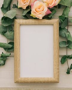 H a CRAFT Eco-Friendly Wooden Vertical Rectangular Photo <b>Frame</b> with Customizable Full Color Printing Tabletop & <b>Wall</b> Mount - Product Image 6
