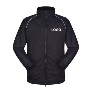 <b>Men's</b> Wholesale Winter Hooded <b>Lightweight</b> Coated Waterproof Windbreaker Softshell Rain <b>Jacket</b> Outdoor with Stand Collar - Product Image 1