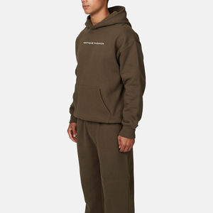 Sweat à capuche streetwear personnalisé de luxe, imprimé, en molleton 100% coton, vintage, surdimensionné, effet délavé, pour hommes - Product Image 2