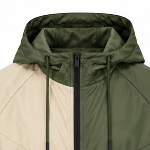 Windbreaker <b>Jacket</b> for <b>Men</b> Lightweight Outdoor Sports Water Resistant Full Zip <b>Hooded</b> Activewear Custom Apparel Factory Supplier - Product Image 5