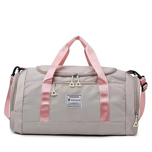 Fashion Luxury Oxford Cloth Water Resistant Sports Gym Fitness <b>Duffel</b> <b>Bag</b> Shoebox Custom Logo Polyester Women's Travel <b>Bag</b> - Product Image 3