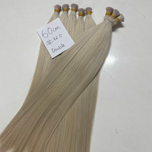 Extensiones de cabello humano virgen vietnamita crudo 100%, estilos rectos naturales, Color Rubio, cabello de moda, precio competitivo - Product Image 4