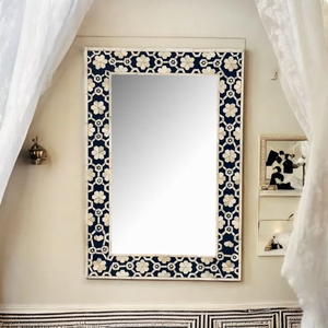 Espejo con Marco Moderno Personalizable con Incrustaciones de Hueso Hecho a Mano para Sala de Estar, Decoración de Pared de Lujo con la Mejor Calidad de la India - Product Image 6