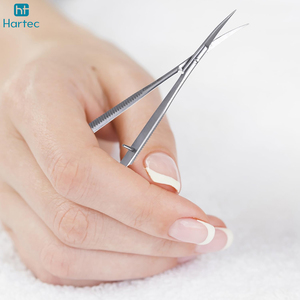 Ciseaux à cuticules en argent de qualité supérieure, instrument de beauté, 5,5 pouces, lames droites, ciseaux à ressort - Product Image 4