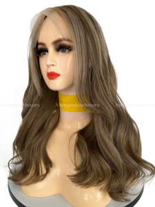 Precio al por mayor de extensiones de cabello humano virgen vietnamita libre de enredos y derramamiento de pelucas con flecos ondulados cabello Remy - Product Image 3