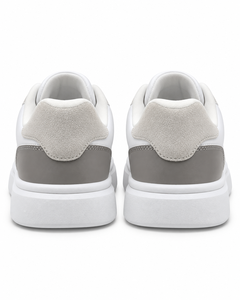 Zapatillas Deportivas Blancas con Plataforma para Mujer, con Cordones, Punta Redonda, de PU, Cómodas, Ligeras, que Aumentan la Altura, Casuales, Sólidas, para Todas las Temporadas - Product Image 6