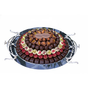 Bandeja de dulces elegante dorada al por mayor, bandeja para servir postres, chocolates, perfecta para bodas y eventos, ideal para regalar. - Product Image 4