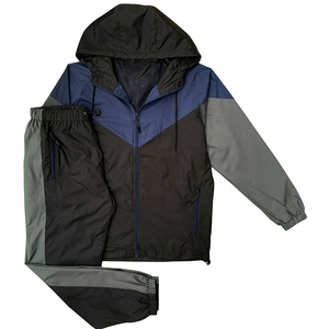 Wholesale Waterproof Sublimated Windbreaker 2-Piece Sets Custom Unisex Nylon Jogging <b>Tracksuits</b> - Product Image 1