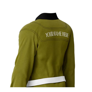 Kimono de Jiu Jitsu Personalizado Verde, Uniforme de Artes Marciales para Adultos Unisex, Traje de Entrenamiento de Karate BJJ Premium, Poliéster/Algodón - Product Image 4