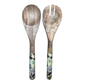 Juego de tenedores de madera para ensalada al por mayor de fábrica, utensilios de cocina de madera orgánica para el hogar, herramientas para servir ensalada - Product Image 1