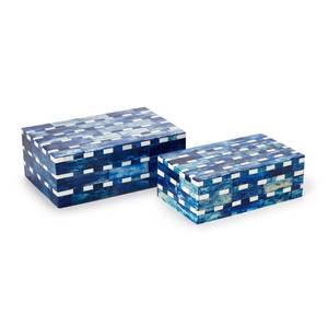 Modern Design Rectangle Natural Bone Inlay Jewelry Box Airtight Feature for Home Office Handmade Elegant Living Room <b>Storage</b> Box - Product Image 4
