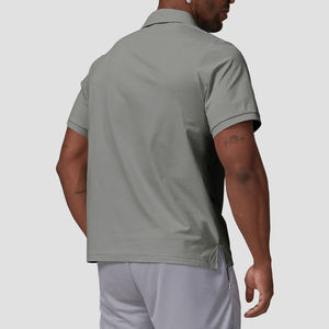 Camiseta Polo Deportiva de Secado Rápido, con Logotipo Personalizado, de Spandex y Poliéster, Sensación Fresca, Manga Corta, Absorbe la Humedad - Product Image 6