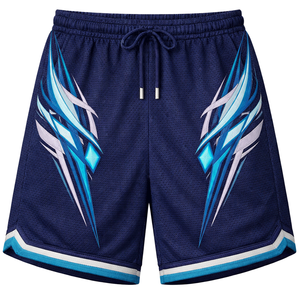 Pantalones cortos deportivos de malla ligeros de verano para hombre, pantalones deportivos informales de ajuste holgado para gimnasio, entrenamiento, correr, fitness, pantalones transpirables de secado rápido - Product Image 2