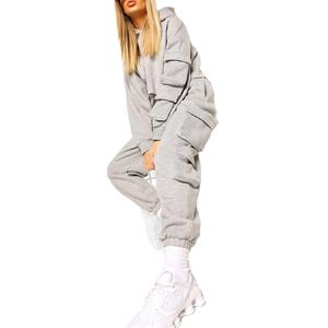 Nuevo conjunto de 2 piezas al por mayor de invierno, chándal para mujer, chaqueta, pantalón, chándal, conjuntos a juego - Product Image 1