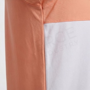 เสื้อโปโลชาย แขนสั้น สีขาวและสีพีช ดีไซน์เรียบง่าย สวมใส่สบาย ทรงปกติ - Product Image 5