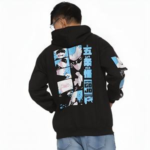 Sweat à capuche oversize pour homme, manches longues, style streetwear tendance, automne-hiver, coupe ample, vente en gros - Product Image 5