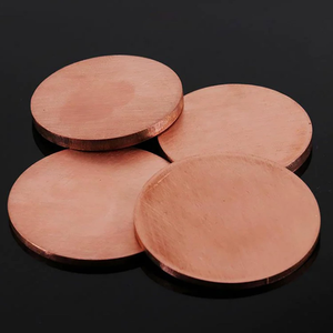 Plaque ronde en cuivre, disque en cuivre fait main, plaque de cuivre vierge décorative pour projets d'artisanat et d'art DIY - Product Image 2