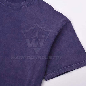 Camisetas al por mayor personalizadas con efecto desgastado por el sol, de algodón grueso, corte oversize, ropa OEM, camisetas con efecto desgastado por el sol - Product Image 2