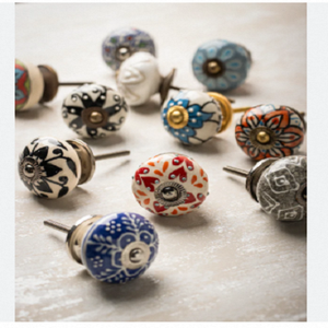 Ceramic <b>Furniture</b> <b>Handles</b> and <b>Knobs</b> for Bedroom Dresser Kitchen Wardrobe Cabinet & Drawer-Modern Eco-Friendly 2.5 Inch Round - Product Image 3
