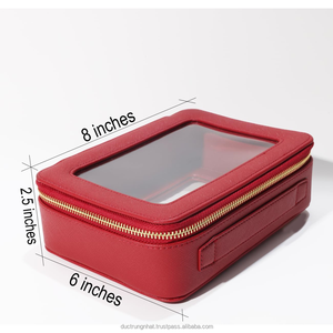 Bolsas de embalaje de cosméticos Bolsa de maquillaje de lona de gran capacidad Organizador Cremallera Neceser de viaje Neceser y estuches de cosméticos - Product Image 2