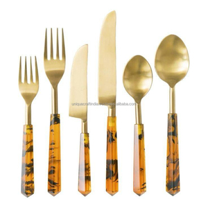 Juego de cubiertos de acero inoxidable con mango plateado oscuro, cuchara, tenedor y cuchillo, vajilla al por mayor, personalizada, para comedor, hogar y cocina. - Product Image 4