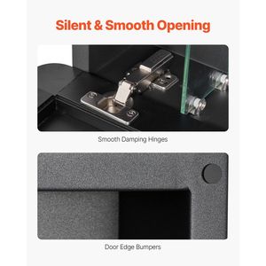 Armadietto per Medicinali 20 X 30 Pollici con Specchio da Bagno a 4 Livelli Regolabili con Cornice in Alluminio e Pratiche Mensole - Product Image 6