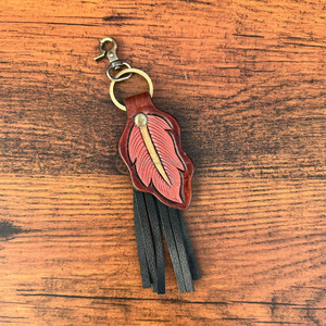 Llavero de cuero con flecos personalizado occidental, llavero de cuero genuino, llavero de vaquera, llaveros de cuero de lujo - Product Image 2