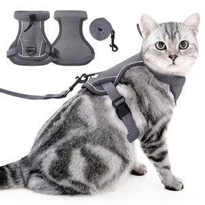 Harnais pour chat de haute qualité personnalisé OEM avec collier, style tactique, imperméable et harnais pour chien - Product Image 1