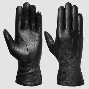 Gants thermiques de sport pour femmes, accessoires de mode, vente en gros, simples, noirs, fitness, extérieur, conduite, hiver, coton, polyester, élasthanne - Product Image 1