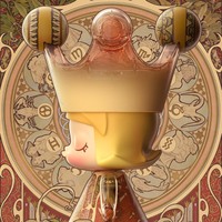 POPMART MEGA ROYAL MOLLY 400% Mucha Zodiac Оригинальные аниме-фигурки, куклы, коллекционные украшения для дома, сюрприз-боксы-сюрпризы