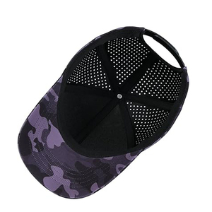 Casquette de camionneur noire réglable pour femme avec ouverture arrière, respirante, style queue de cheval, pour le sport |   Logo personnalisé disponible - Product Image 6