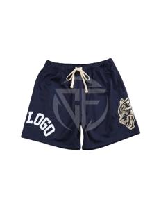 Custom Logo Summer Fitness Shorts High Quality Double <b>Layer</b> Polyester Quick Drying for Men Casual Customized Logo High Quality - Product Image 2