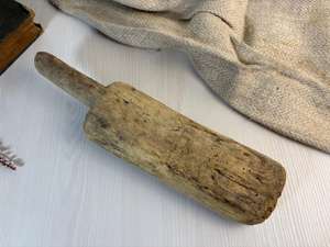 Tabla de cortar de madera maciza extra larga, estilo rústico vintage, para decoración de cocina, cafetería o hogar. - Product Image 4