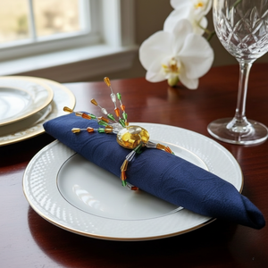 Multicolor Beaded Napkin <b>Rings</b> New Design | Crystal Wire Decorative Napkin Holder | Unique Wedding Party Dining Table Decor - Product Image 4