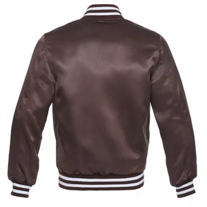 OEM 2025 High Street Custom <b>Men's</b> Varsity <b>Jacket</b> High Quality Baseball Letterman Stand <b>Long</b> Breathable Sleeves - Product Image 2