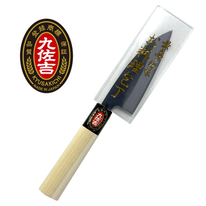 มีดหั่นผักขนาดเล็ก KYUSAKICHI Kobocho 105 มม. ผลิตจากเหล็กกล้าคาร์บอนตีขึ้นรูป ด้ามไม้มะกอก เป็นมิตรกับสิ่งแวดล้อม ใช้งานได้ทั้งสองมือ - Product Image 1