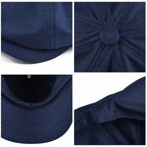 Gorra Newsboy Vintage de Pana al por Mayor, Gorra Baker Boy Retro de 8 Paneles, Gorra Cabbie Acanalada Personalizada OEM, Gorra Deportiva 100% Algodón - Product Image 6