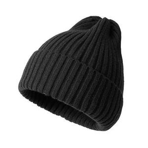 Nuevos Gorros de Invierno para Hombre, Gorro de Ganchillo de Color Sólido, Gorros Tejidos Unisex para Otoño, Accesorios - Product Image 1