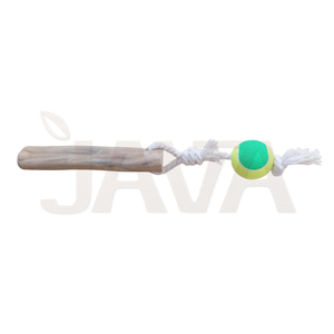 Pelota Masticable Ecológica para Perros Java, Juguete Masticable Duradero de Madera de Café para Limpiar los Dientes, Talla L - Product Image 1