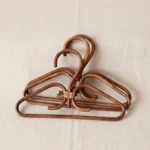Beautiful rattan hanger baby toddler bag clothes <b>display</b> best selling natural cane hangers - Product Image 3