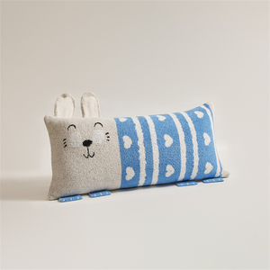 Super Soft 50*100cm Cute Rabbit Pattern Knitted <strong>Cushion</strong> <strong>Cover</strong> 100% Polyester Microfiber Long <strong>Bolster</strong> Pillow for Home Decor BQT - Product Image 4