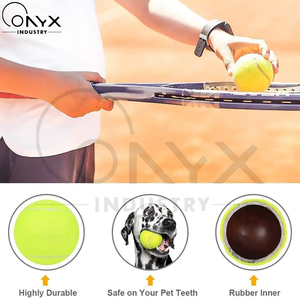 Pelotas de Tenis de Alto Rebote de Última Tendencia 2026 al por Mayor, Crea tu Propio Diseño, 3 Piezas por Paquete, Equipo Profesional para Práctica en Cancha - Product Image 6