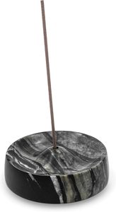 Black Marble Incense Holder, Tree Planted with Every Order, Italian Carrara Black Marble Tray Incense Burner, Home and <b>Desk</b> In - Product Image 2