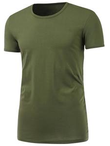 T-shirt personnalisé 100% coton, unisexe, noir, uni, manches courtes, col en V et col rond, pour hommes et femmes - Product Image 3