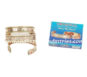 Hinduism Om Namah Shivaya Mantra Bracelet Good Lucky Cuff silver brass and copper Handmade Jewelry Bracelet For wearing Everyday