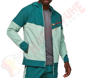Mens Teal Mint Hooded Zip <b>Waterproof</b> Softshell Windbreaker <b>Jackets</b> <b>Lightweight</b> Sport <b>Running</b> Casual Stylish Active Outerwear - Product Image 5