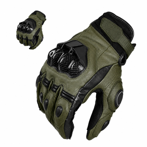 AFS6 <b>Men</b> Winter Leather Motorcycle <b>Gloves</b> Touchscreen Short Racing Motocross Riding <b>Gloves</b> Outdoor Sports Protective Hand <b>Gloves</b> - Product Image 2