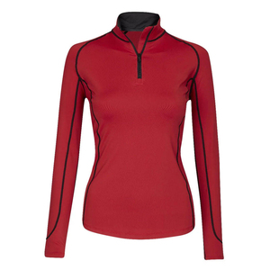 Camiseta de equitación transpirable de manga larga para mujer, personalizable, precio mayorista - Product Image 1