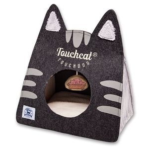 Cuccia Pieghevole per Gatti con Giocattolo, Design con Orecchie da Gatto, Ideale per Viaggi - Product Image 1